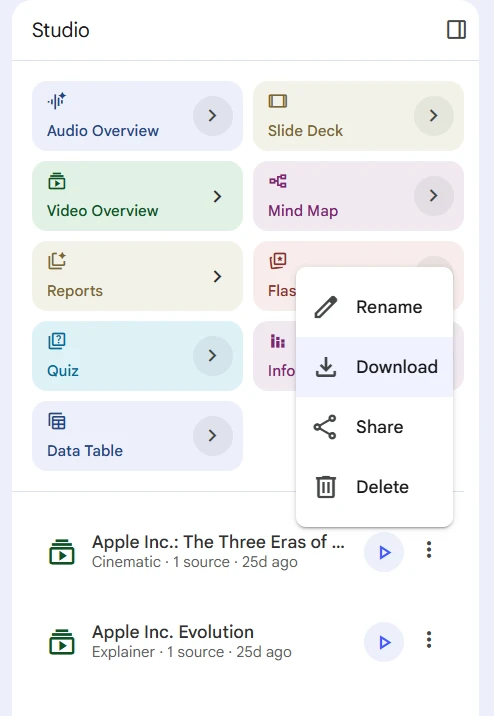 NotebookLM Export Button Screen Guide